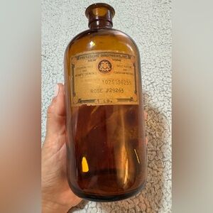 Vintage Apothecary Pharmacy 7.25” Bottle New York Fritzsche Brothers INC